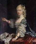 unknow artist Portrait of Augusta Hanover duchess of Brunswick-Luneburg oil painting on canvas